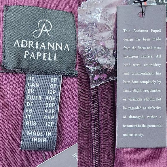 Adrianna Papell Beaded Blouson Gown - Picture 11 of 16